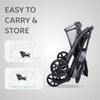 R For Rabbit Stroller Falcon Flight Grey Black