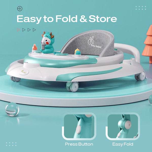 R For Rabbit Baby Walker Little Feet Plus Green
