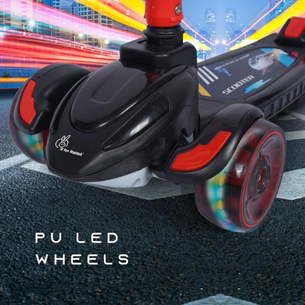 R For Rabbit Scooter Road Runner Racer Pure Black