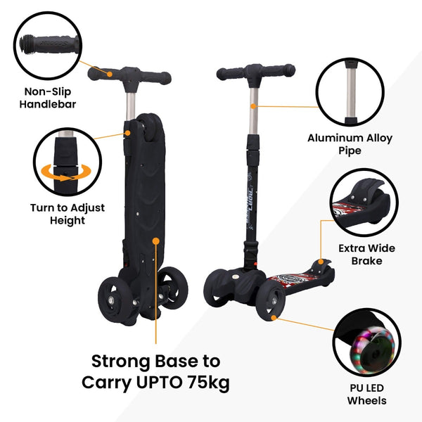 R For Rabbit Scooter Road Runner Black