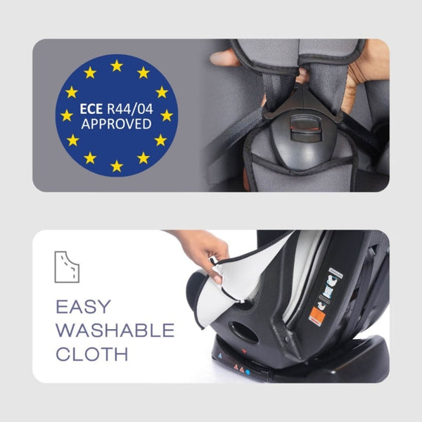 R For Rabbit Car Seat Jack N Jill Black Grey
