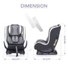 R For Rabbit Car Seat Jack N Jill Black Grey