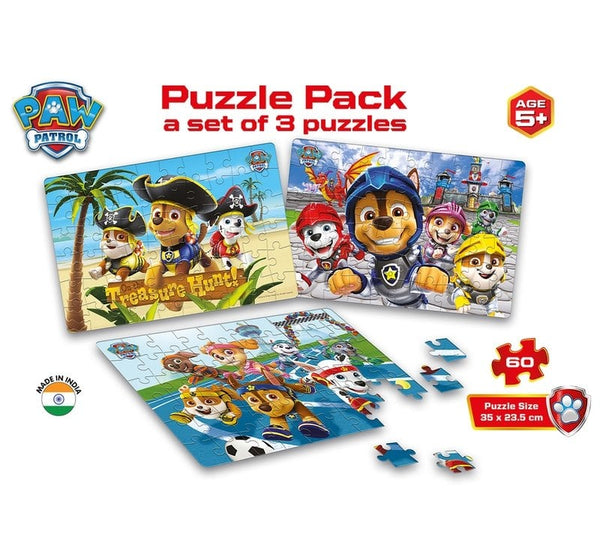 Frank Paw Patrol Puzzle 3 Puzzles In 15Y+60Pcs