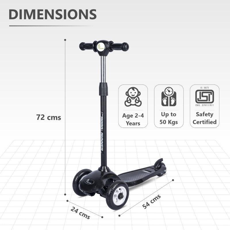 R For Rabbit Scooter Road Runner Junior Black