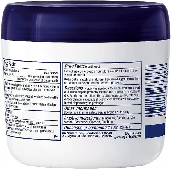 Aquaphor Baby Advanced Therapy Healing Ointment Jar 396 Gm