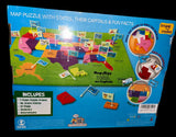 Mapology USA States, Capitals, Fun Facts, 47 pcs Puzzle, BRAND NEW/SEALED