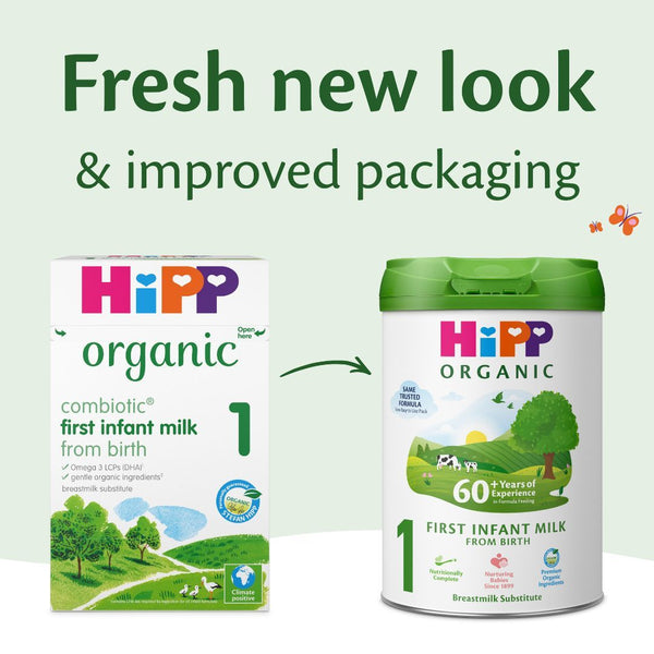 HiPP Organic 1 First Infant Baby Milk Powder Formula, From 0 Months To 6 Months, 800g