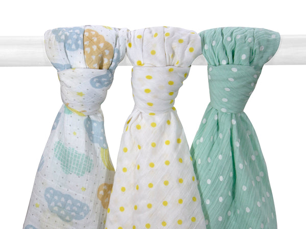 Abracadabra Swaddles (Set Of 3) - Lost In Clouds