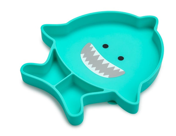 Melii Divided Silicone Suction Plate - Shark