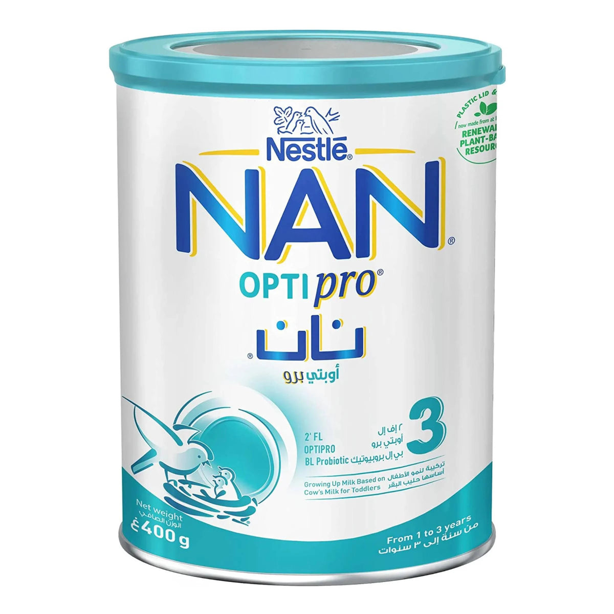 Nestlé NAN OPTIPRO Stage 3 Growing-Up Milk – 1–3 Years, 400g