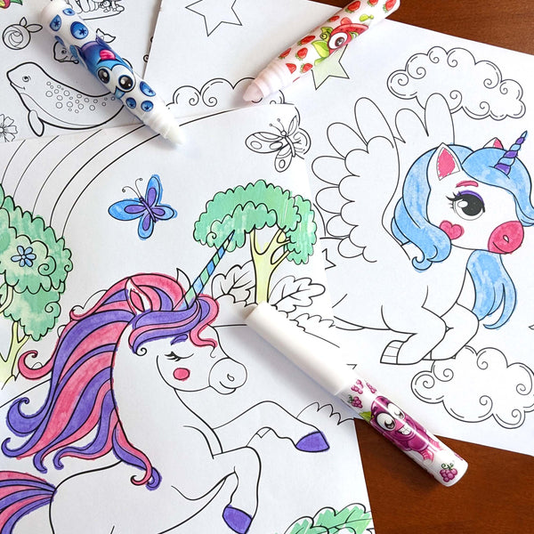 Scentos CleanColouring Markers Enchanted Set