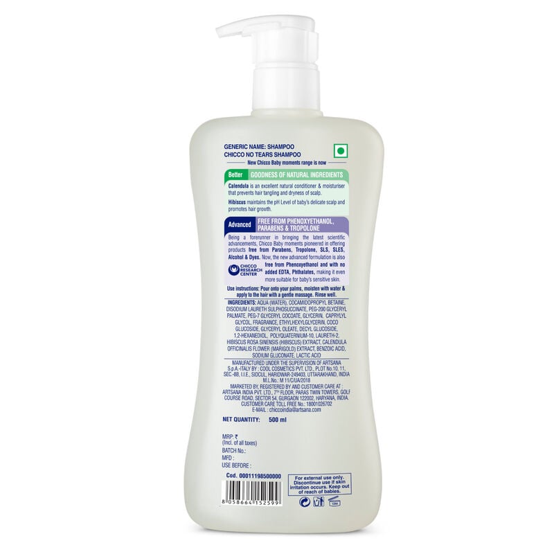 Chicco Baby Moments Shampoo 500 ml
