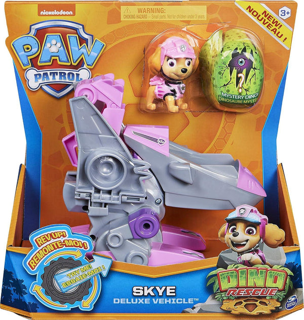 Paw Patrol Dino Rescue Skye Deluxe Rev Up Vehicle