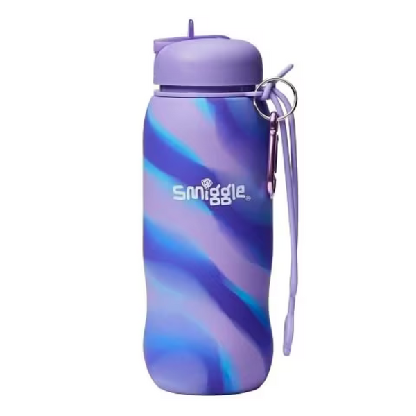 Smiggle Mirage Collection Bottles Silicon Purple, 4Y+