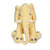 Mi Arcus Stampy Knitted Soft Toy - Yellow