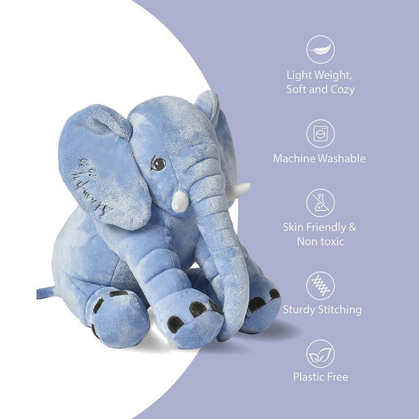 Mi Arcus Stampy Knitted Soft Toy - Candy Blue