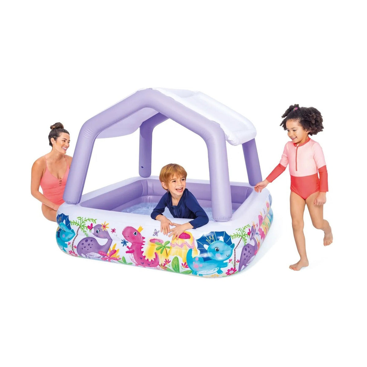 Intex Sun Shade Inflatable Kiddie Pool 157 x 157 x 122 cm Multicolor