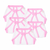 Tinycare Reusable Baby Nappies With Coloured Borders Plain Pink ( Pack of 5 ) - Medium Size