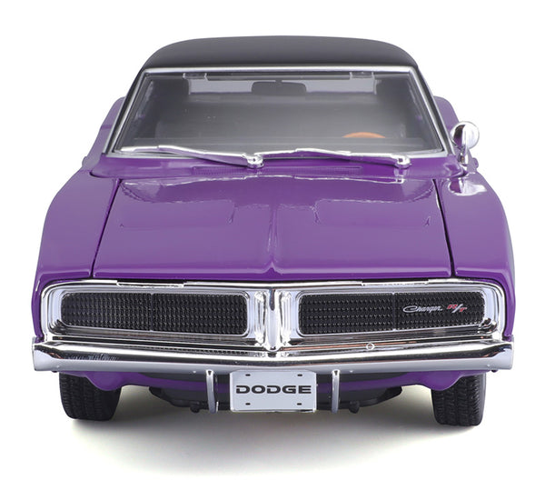 Maisto 1969 Dodge Charger R/T Purple 1:18 scale model licensed diecast