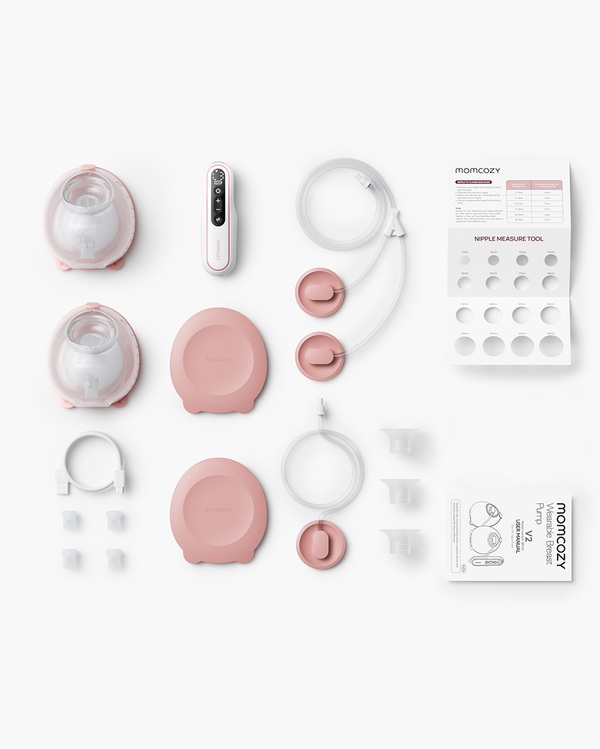 Momcozy - V2 Pro Wearable Breast Pump Red