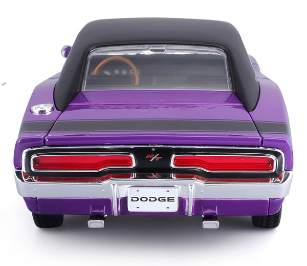 Maisto 1969 Dodge Charger R/T Purple 1:18 scale model licensed diecast