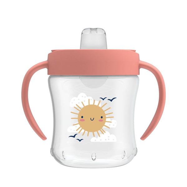 Dr Browns Soft Spout Transition Cup 6 Oz - Pink