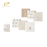 Bebe Favour 100% Cotton Baby Washcloths – Cream, Pack of 6