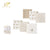 Bebe Favour Baby Washcloth - Cream (Pack of 6)