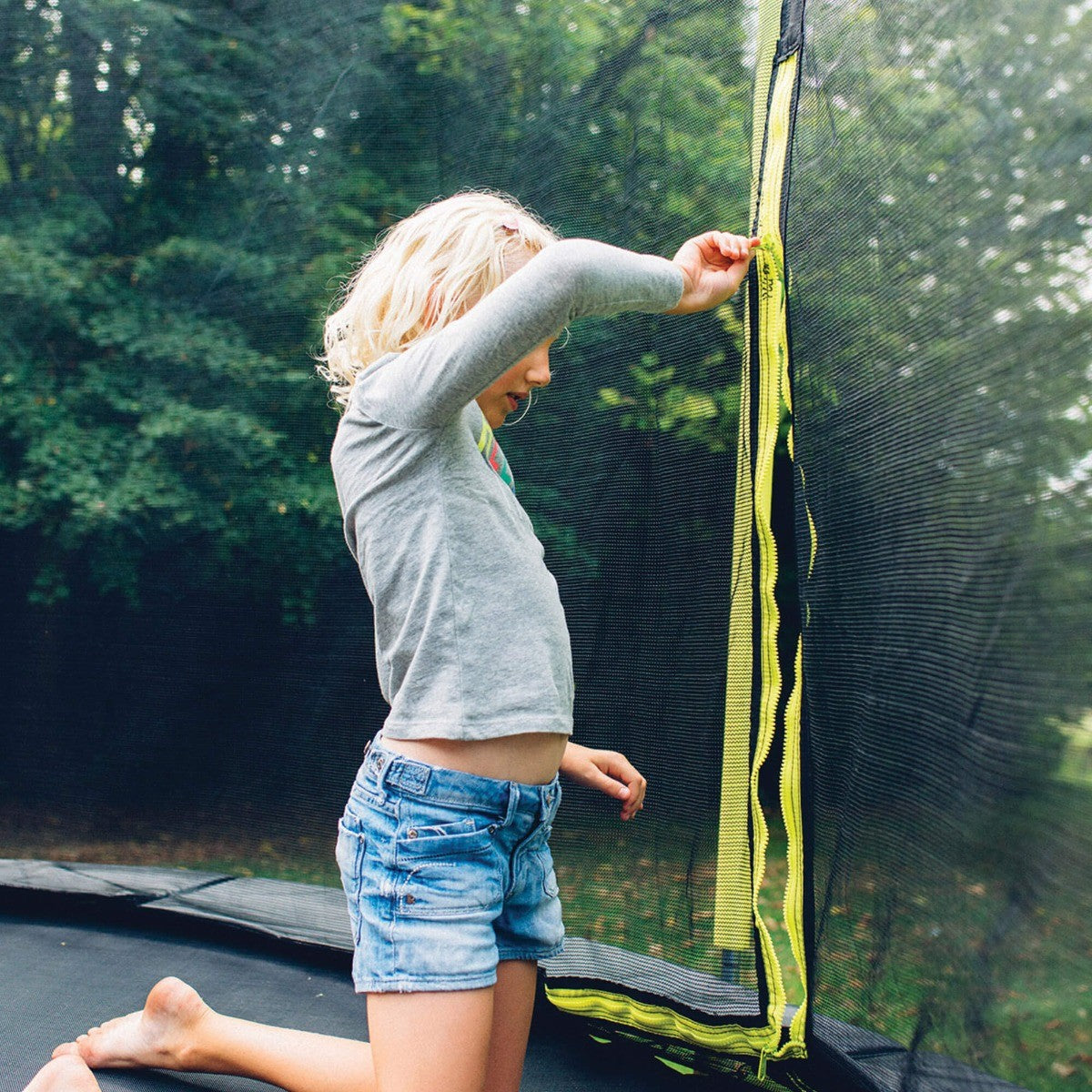 Plum 14Ft Wave Springsafe Trampoline And Enclosure