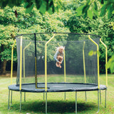 Plum 14Ft Wave Springsafe Trampoline And Enclosure
