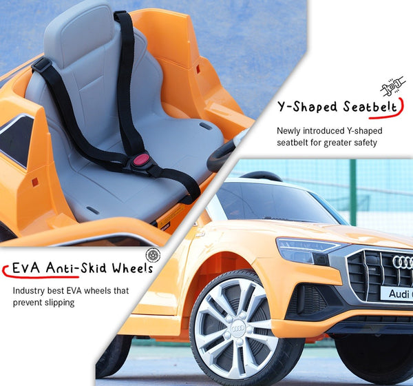 EMotorad Formula Fun AUDI Q8 Ride-On Car - Orange