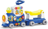 Hola HE8990B 4-in-1 Smart Learning Push Walker & Ride-On Train 12-36 Months Blue