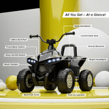 Formula Fun by EMotorad Turbo Trek Electric ATV Ride-On 3Y+ Yellow