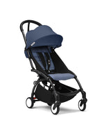 Babyzen Stroller YOYO³ with 6+ Color Pack - Black Frame - Air France Blue