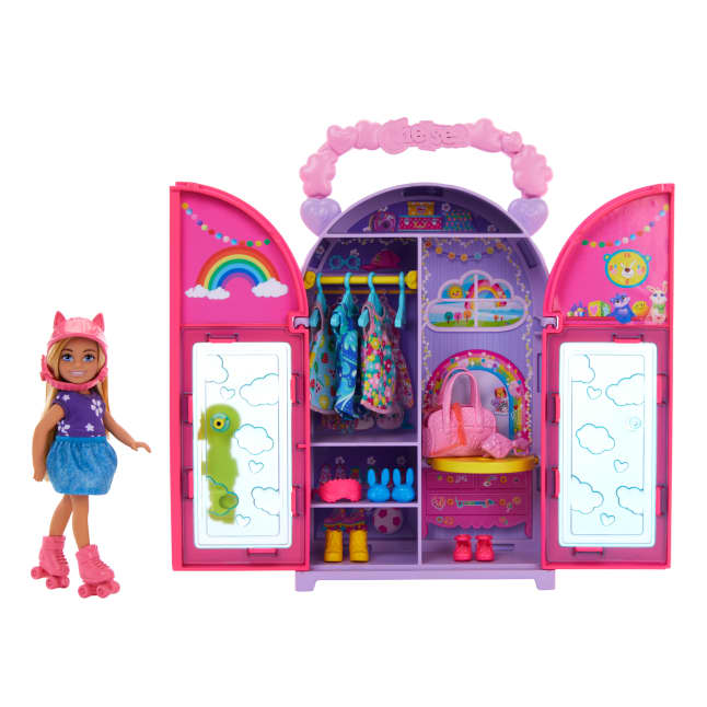 Barbie Chelsea Doll & Closet Playset Standard Size Multicolour