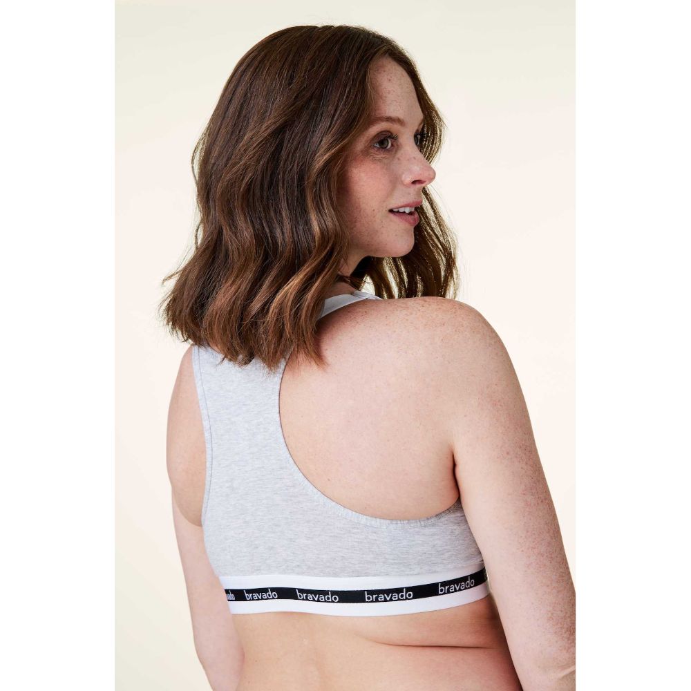 Bravado Original Full Cup Nursing Bra Small Dove Heather