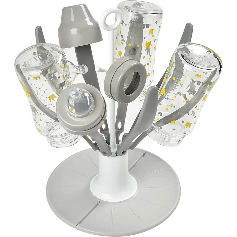 BÉABA Flower Foldable Baby Bottle Drying Rack – Light Mist