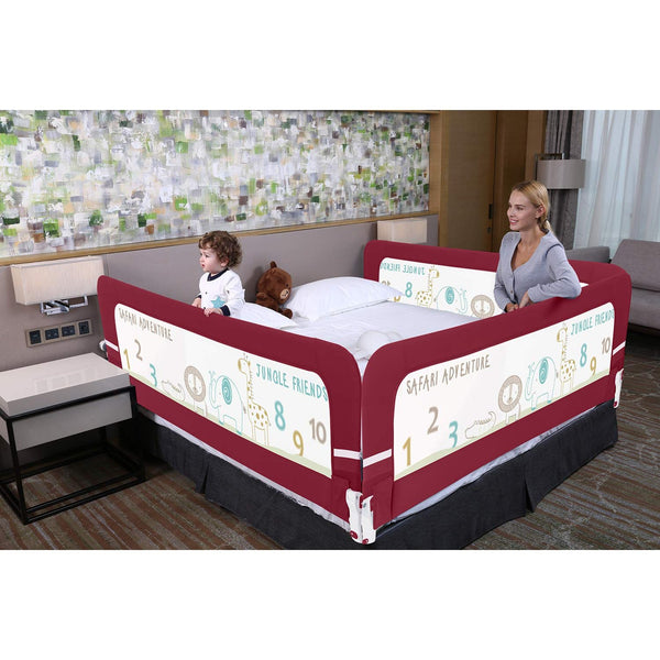 R For Rabbit Bed Rail Safety Guard Bed Rail Red