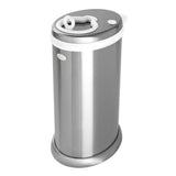 Ubbi Stainless Steel Diaper Pail with Child Safety Lock - Silver