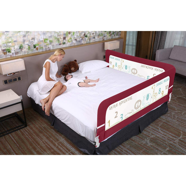 R For Rabbit Bed Rail Safety Guard Bed Rail Red
