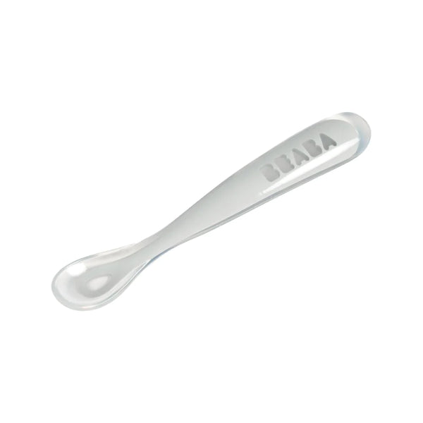 Beaba Ergonomic 1St Age Silicone Spoon- Light Mist