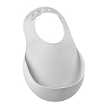 Béaba Silicone Baby Bib with Food Catcher – Airy Green