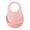 Beaba Silicone Baby Bib old pink