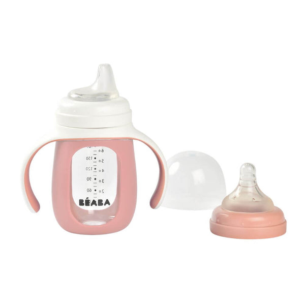 Beaba Glass Bottle With Sleeve - 210Ml