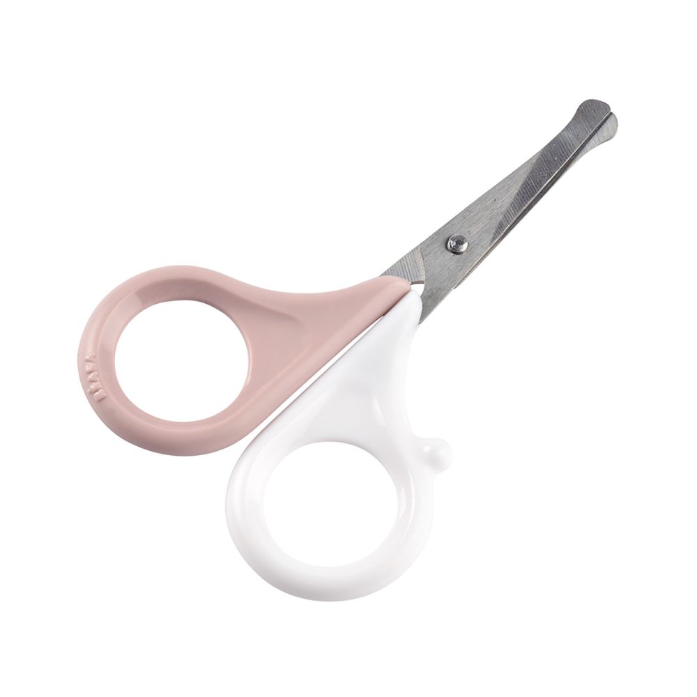 BÉABA Baby Nail Scissors with Rounded Tips – Green Blue