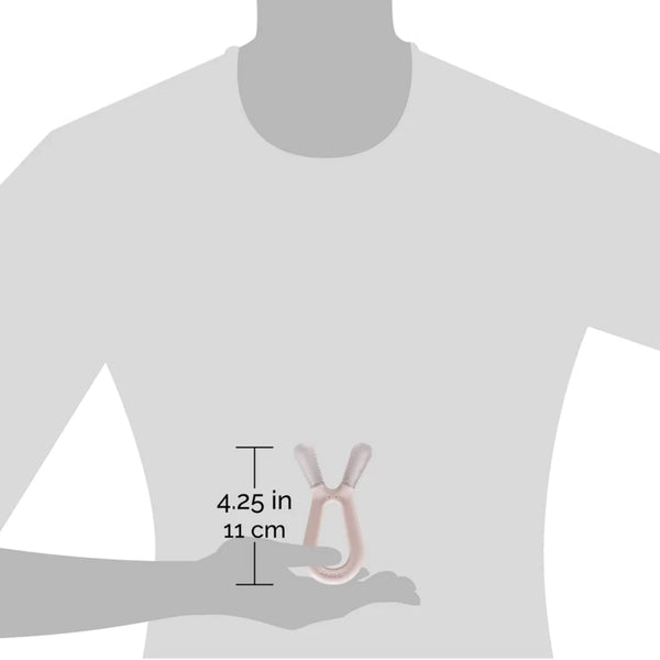 Zoli Bunny Teether Blush/Ash