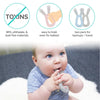 Zoli Bunny Teether Blush/Ash