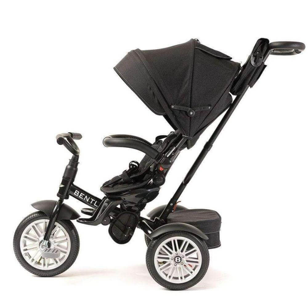 Bentley 6-in-1 Baby Trike Stroller – Onyx Black | 6 Months to 5 Years