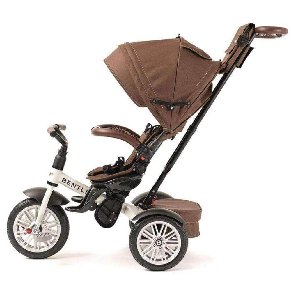 Bentley 6-in-1 Baby Trike Stroller – White Satin | 6 Months to 5 Years