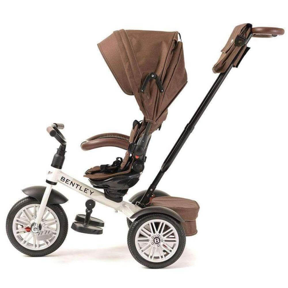 Bentley 6-in-1 Baby Trike Stroller – White Satin | 6 Months to 5 Years